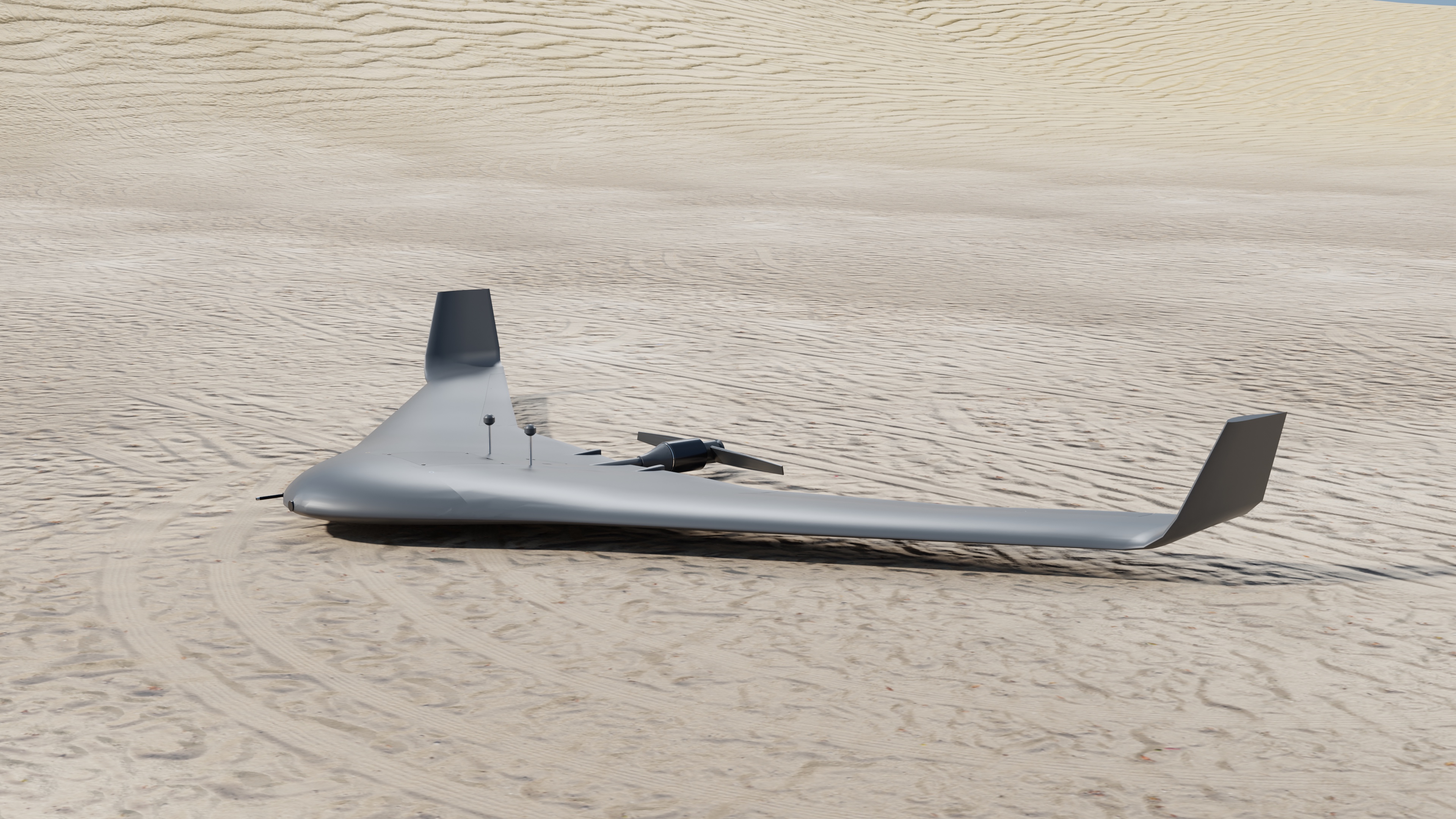 BWB UAV Desert Flight