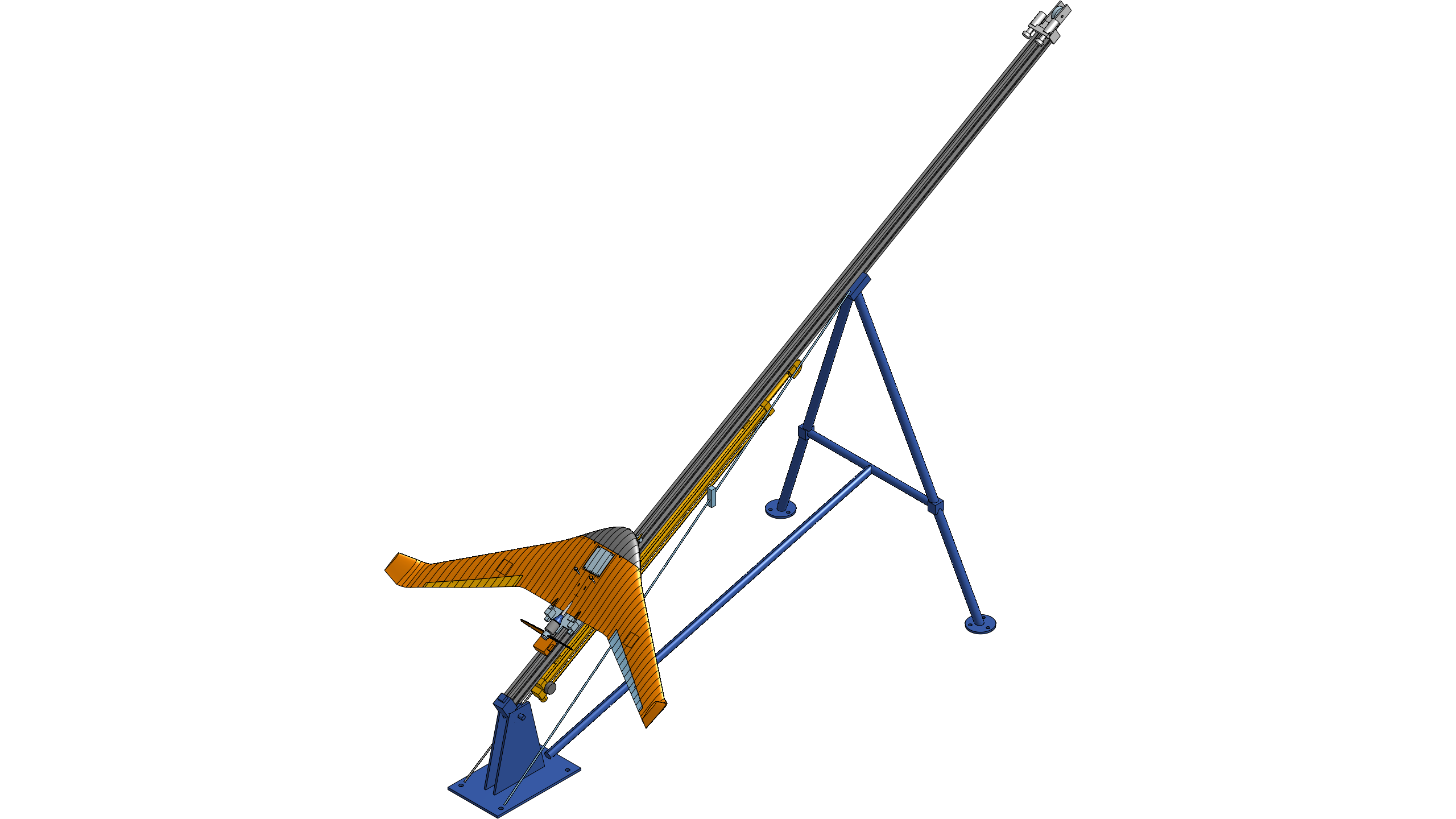 Pneumatic Launch Rail Assembly in Onshape